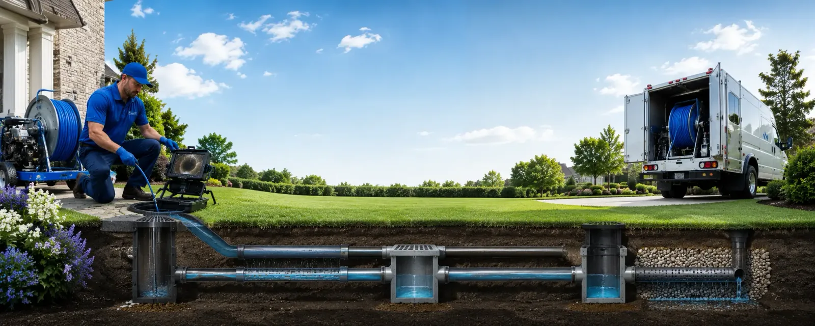 Outdoor drain cleaning information for Caroleen, NC